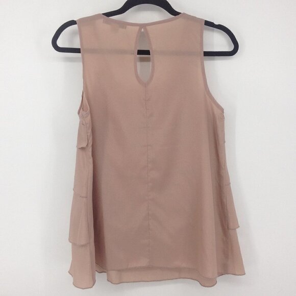 Papaya Tiered Ruffle Sleeveless Blouse Top - Picture 6 of 10